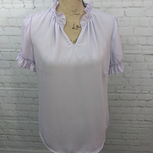 Talbots Tops - 🌸Buy 1 Get 1 Free🌸 Talbots Purple Ruffled Shirt Medium🌸